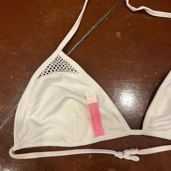 Victoria’s secret tiny triangle white bikini top - Picture 3 of 4